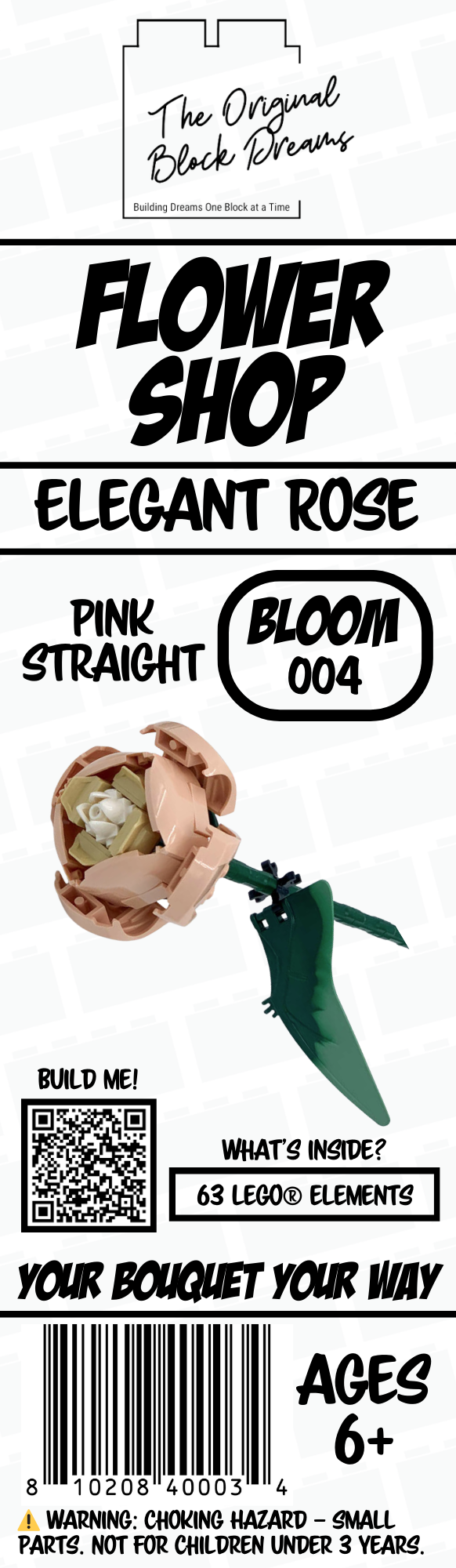 Elegant Rose – Pink – Straight – Bloom 004