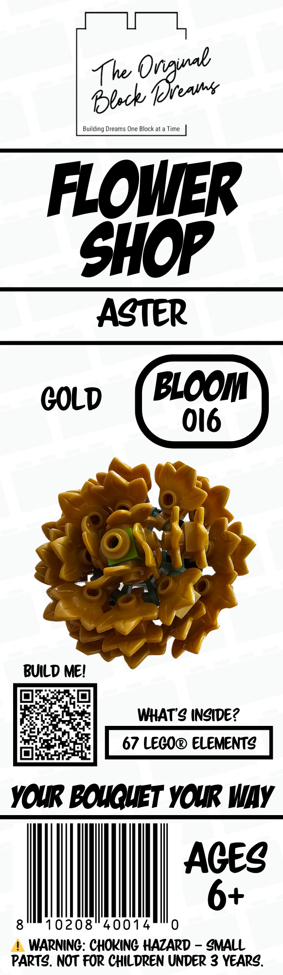 Aster – Gold – 1pk – Bloom 016