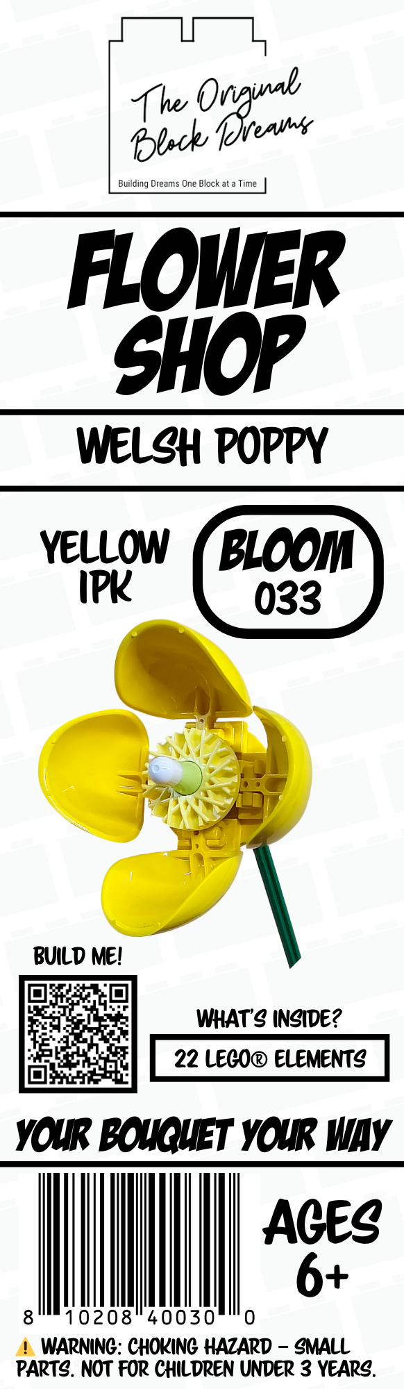 Welsh Poppy – Yellow – 1pk – Bloom 033