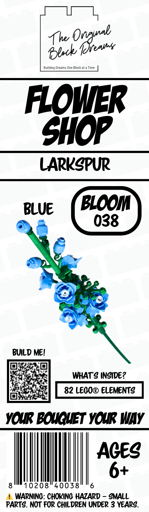 Larkspur – Blue – 1pk – Bloom 038