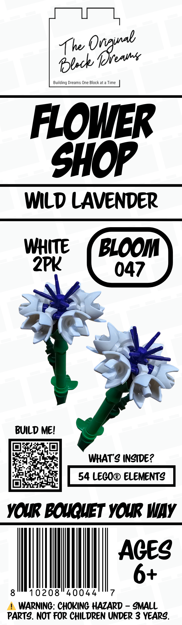 Wild Lavender – White – 2pk – Bloom 047