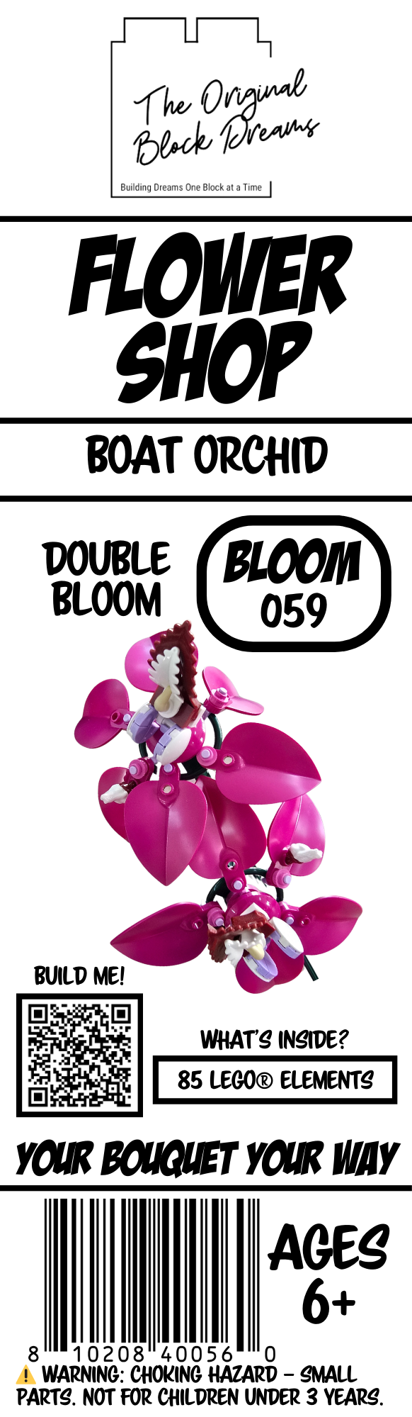 Boat Orchid - 2 Bloom