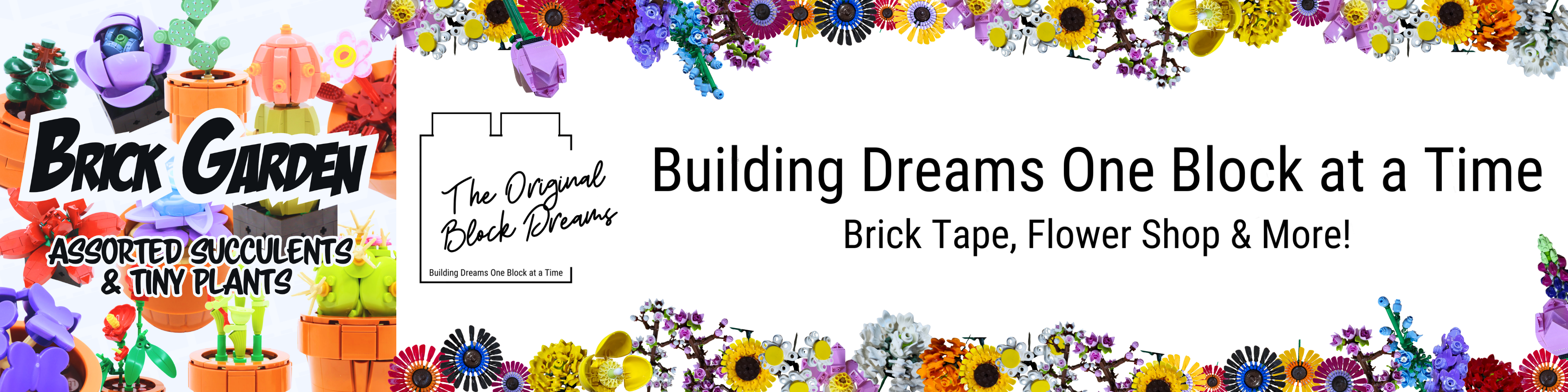 🌿 Brick Garden – Tiny Plants &amp; Succulents Collection