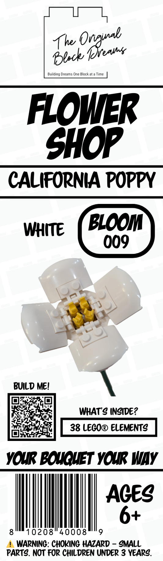 California Poppy – White – Bloom 009