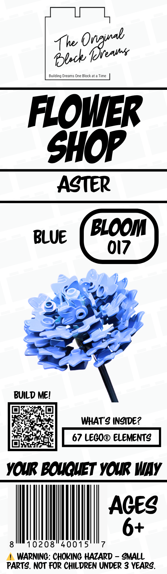 Aster – Blue – 1pk – Bloom 017