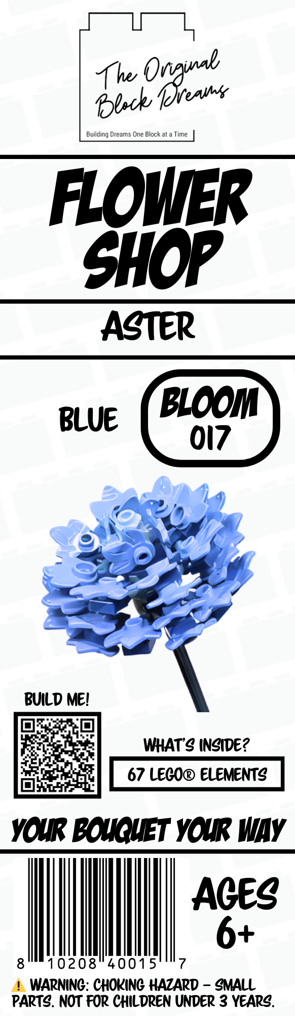 Aster – Blue – 1pk – Bloom 017