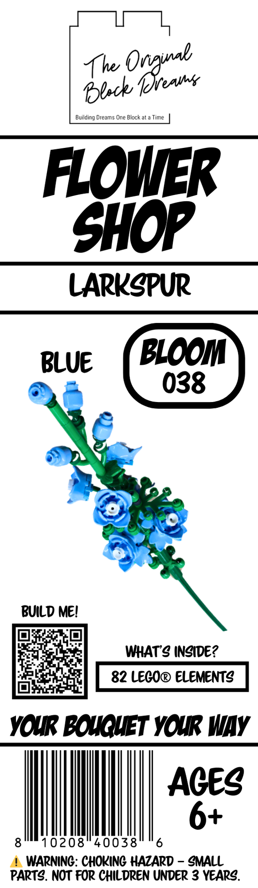 Larkspur – Blue – 1pk – Bloom 038