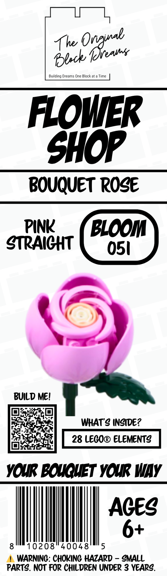 Elegant Rose – Pink – Curved – Bloom 003