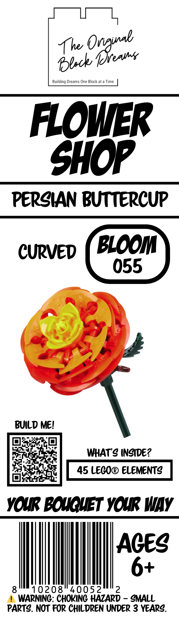 Persian Buttercup - Curved