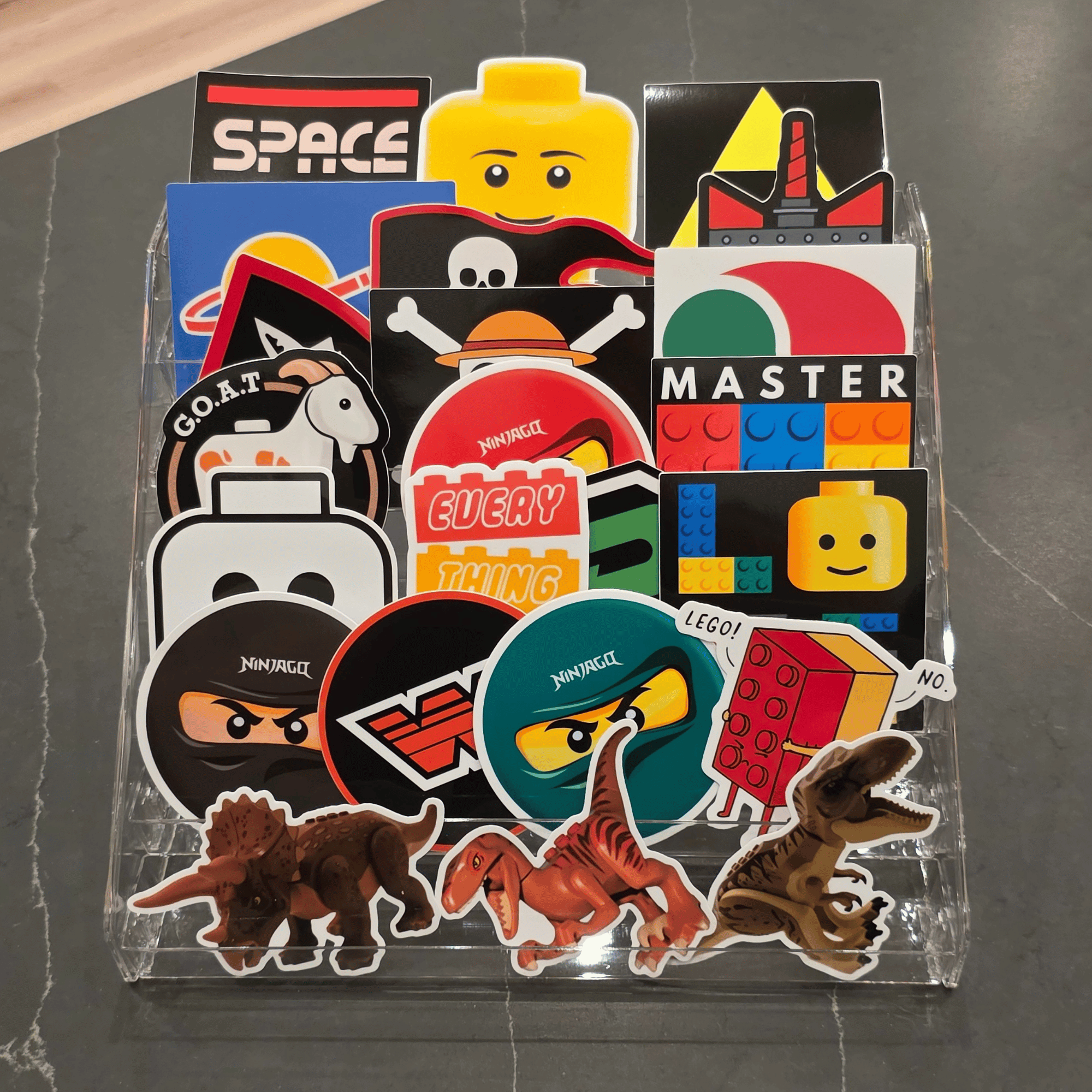 4" LEGO Decals - Pack of 100 - Assorted Mix