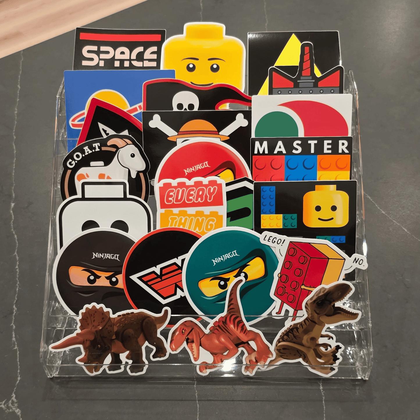 4" LEGO Decals - Pack of 100 - Assorted Mix