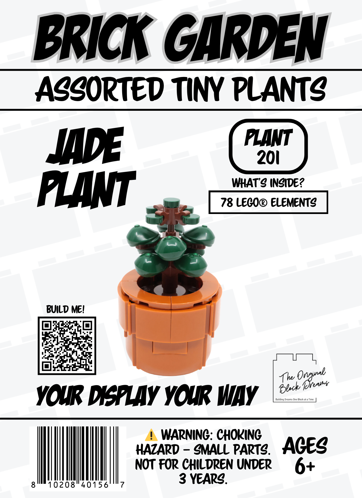 Brick Garden - 201 - Jade Plant