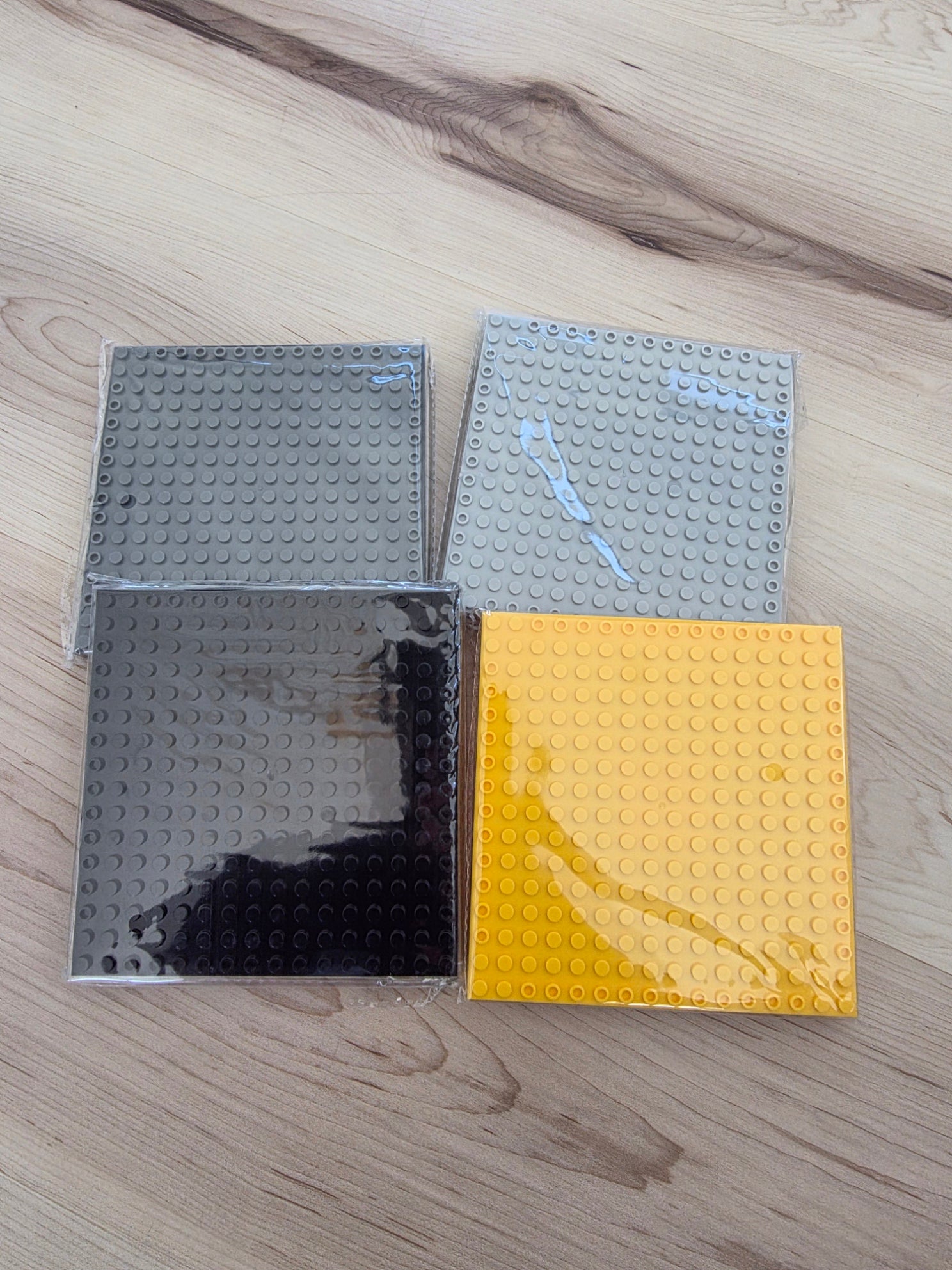 16x16 Compatible Technic Baseplates - 4 colors