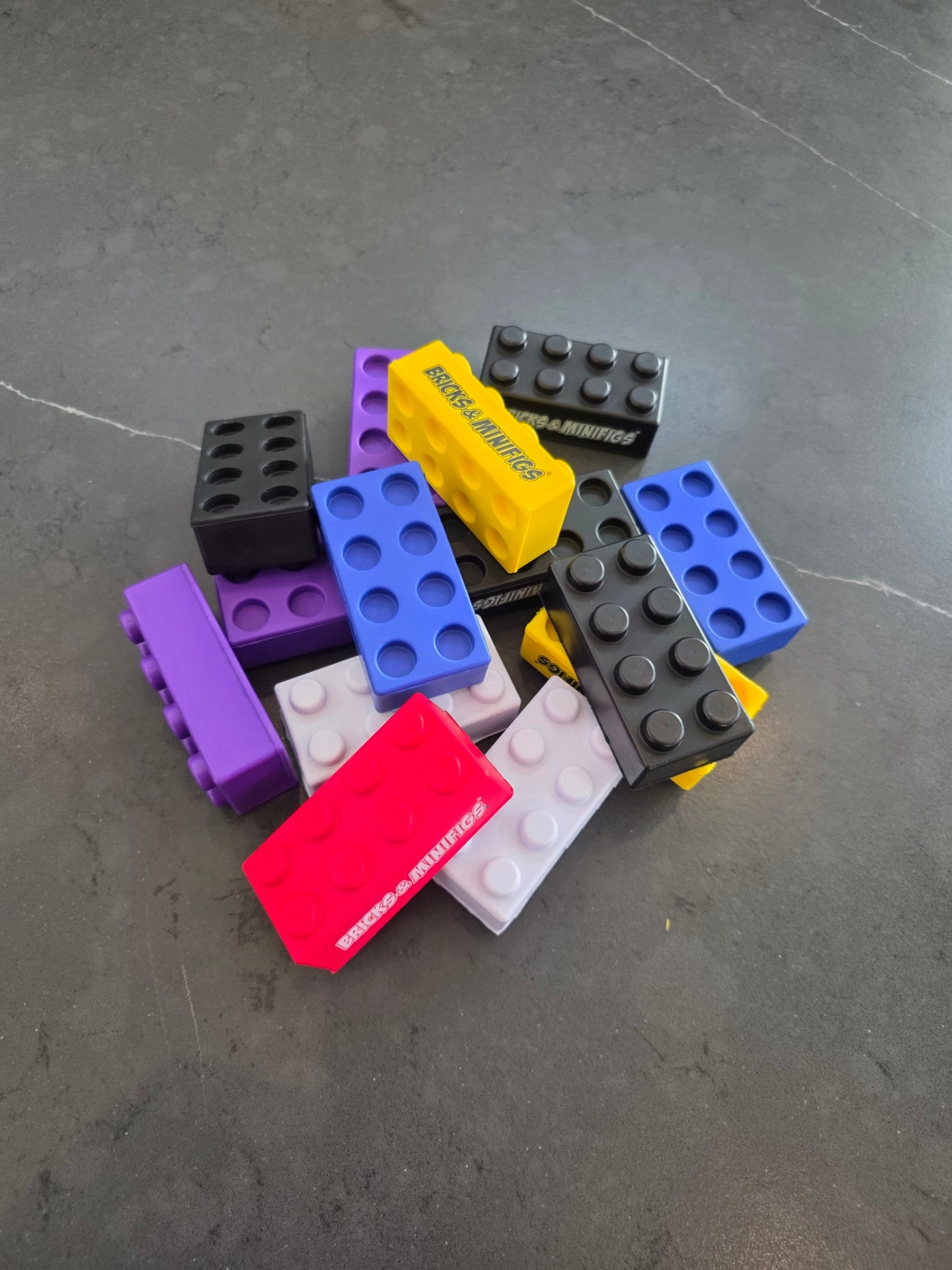 Foam Stress Blocks - Mix of Colors - Stackable - Pack of 50
