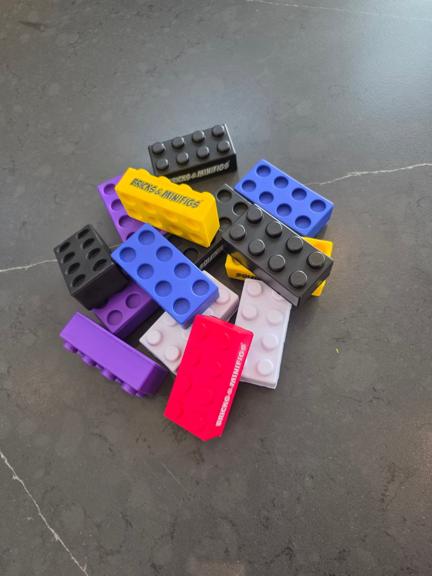 Foam Stress Blocks - Mix of Colors - Stackable - Pack of 50