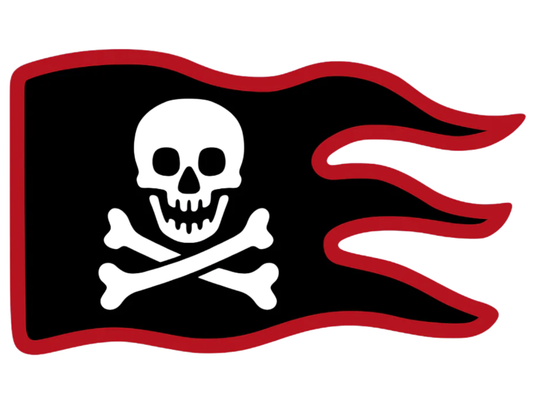 4" LEGO® Inspired Pirate Flag Vinyl Decal – Outdoor Rated