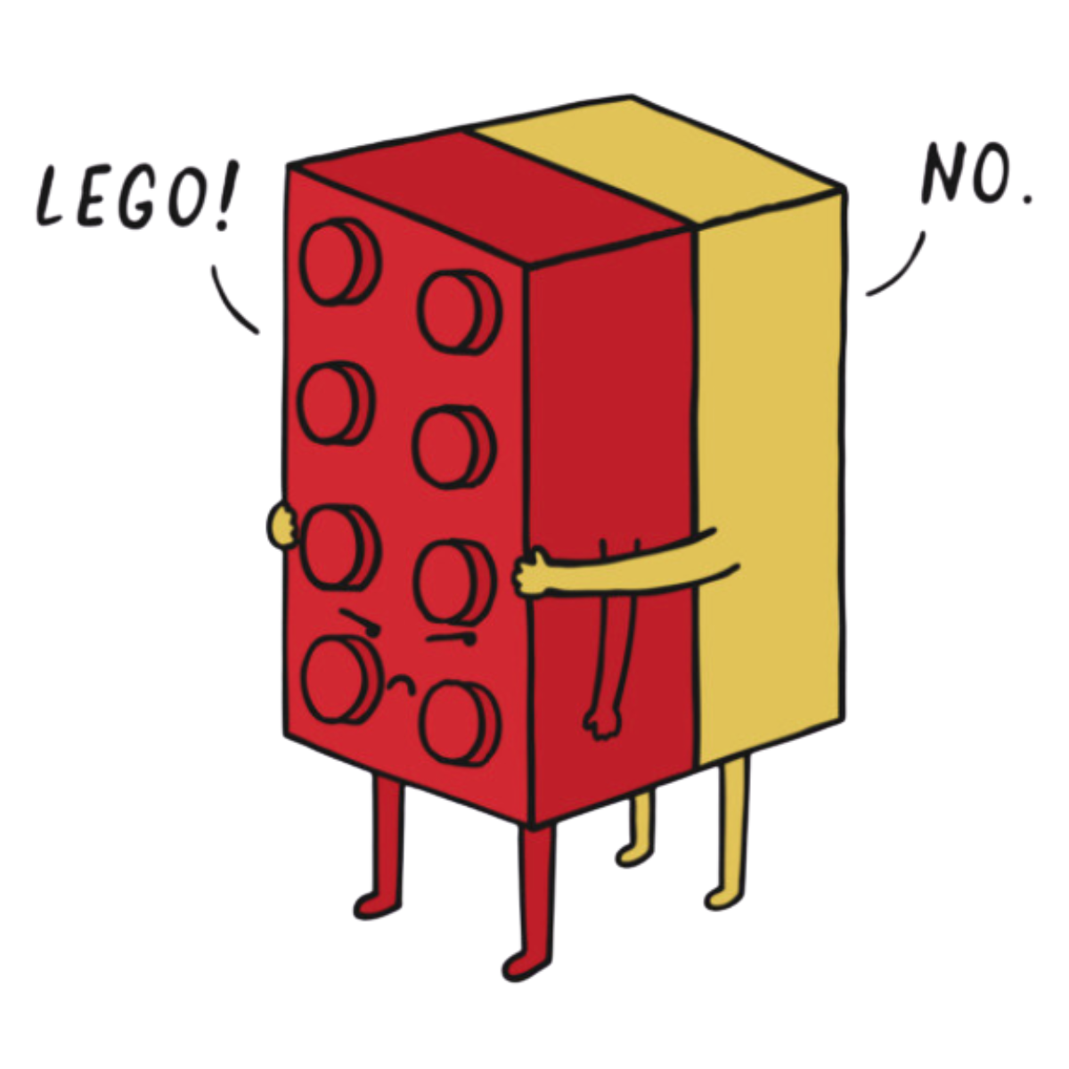 4" LEGO® Inspired Let-go Vinyl Decal – Outdoor Rated
