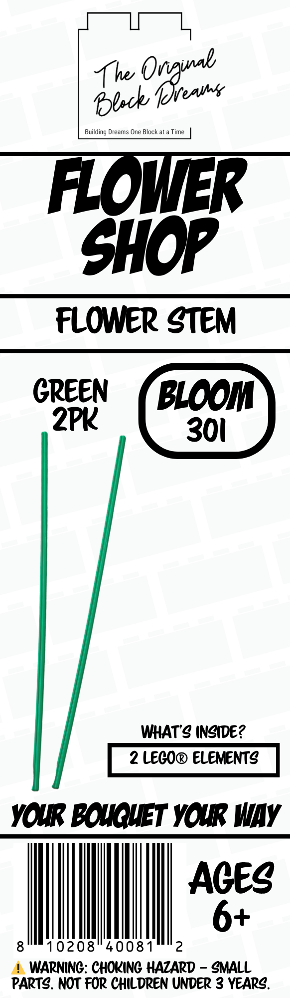 Green Flower Stem 2pk – Bloom 301