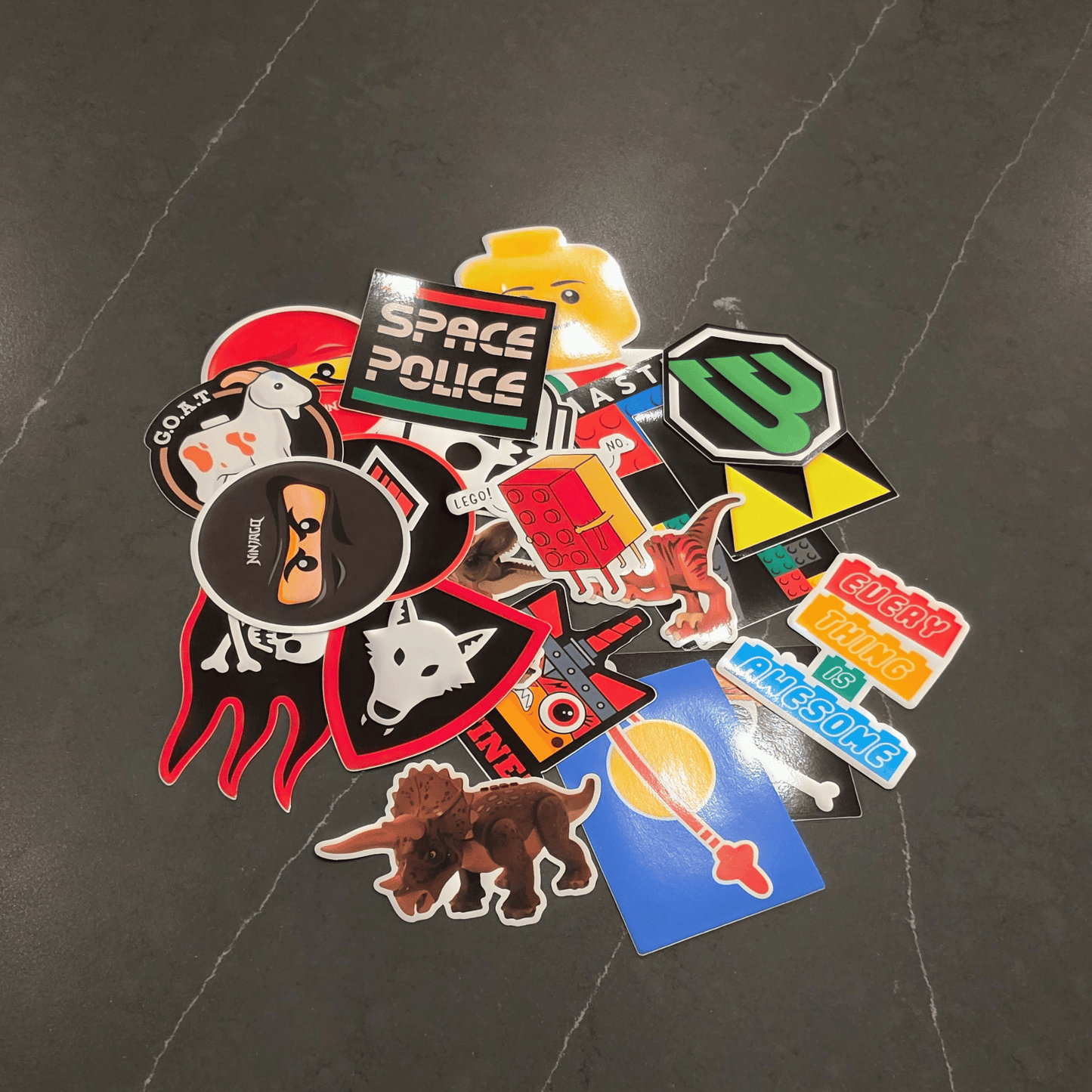 4" LEGO Decals - Pack of 100 - Assorted Mix