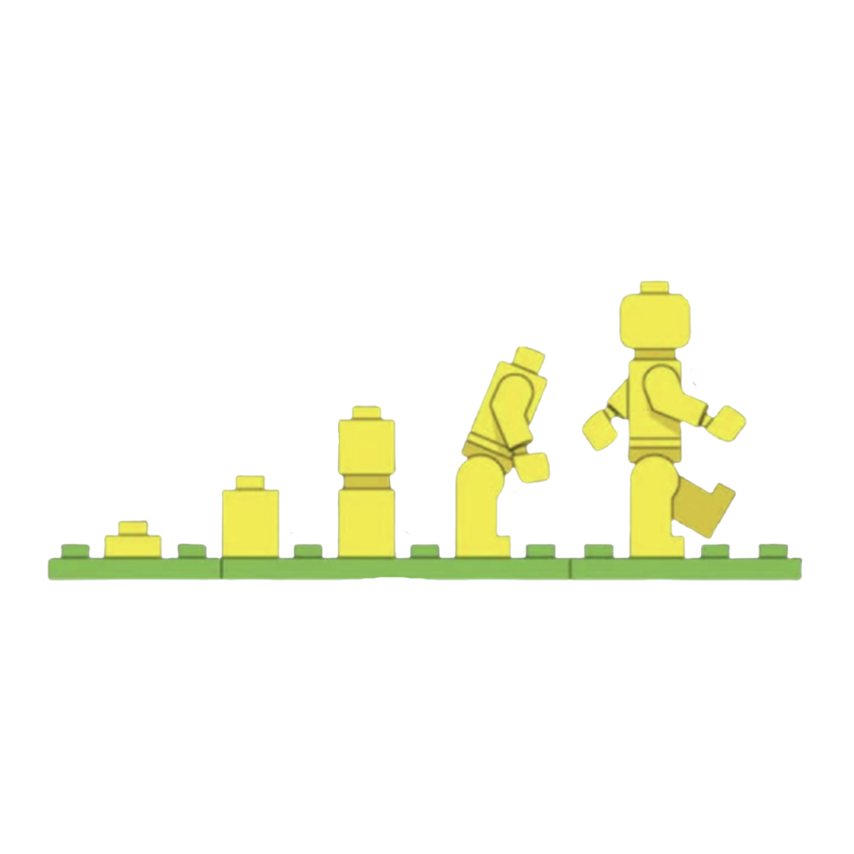 4" LEGO® Inspired Evolution Vinyl Decal – Outdoor Rated