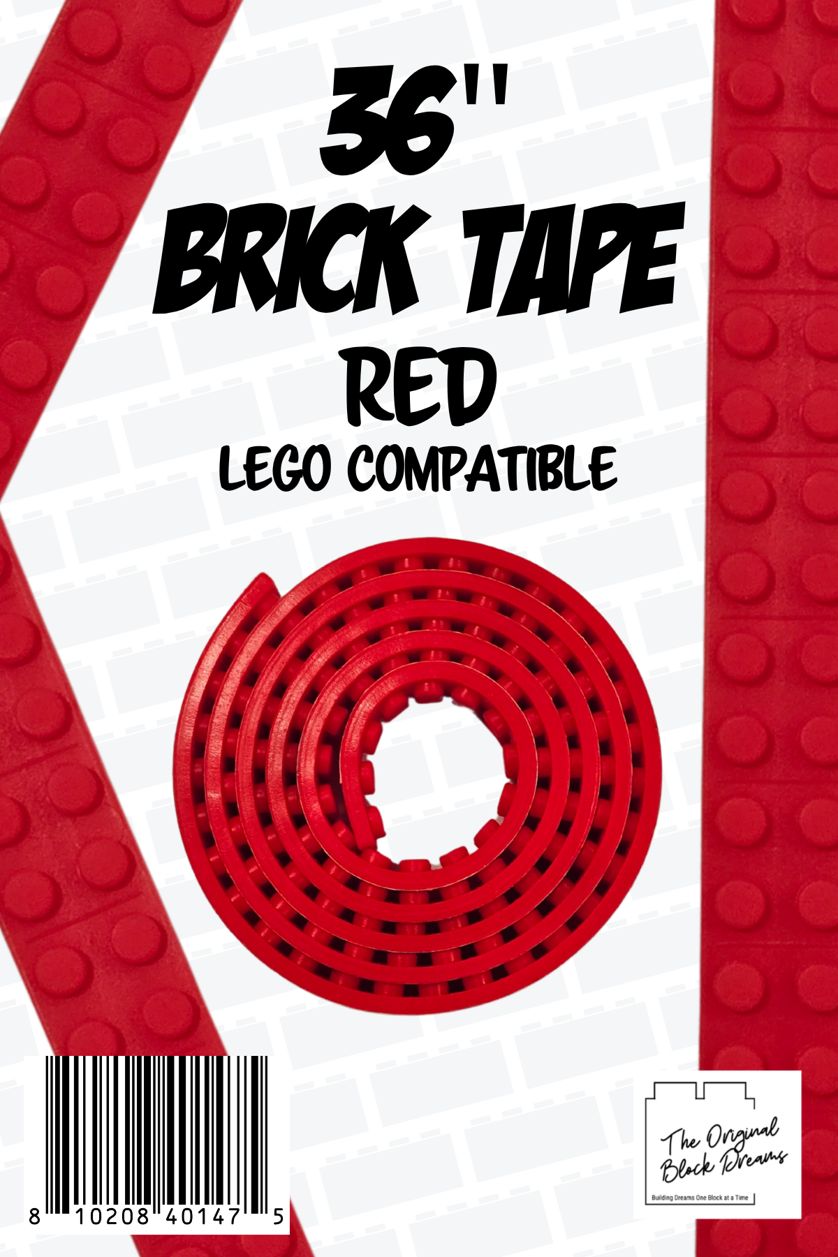 36" LEGO Compatible Brick Tape - Assorted Colors