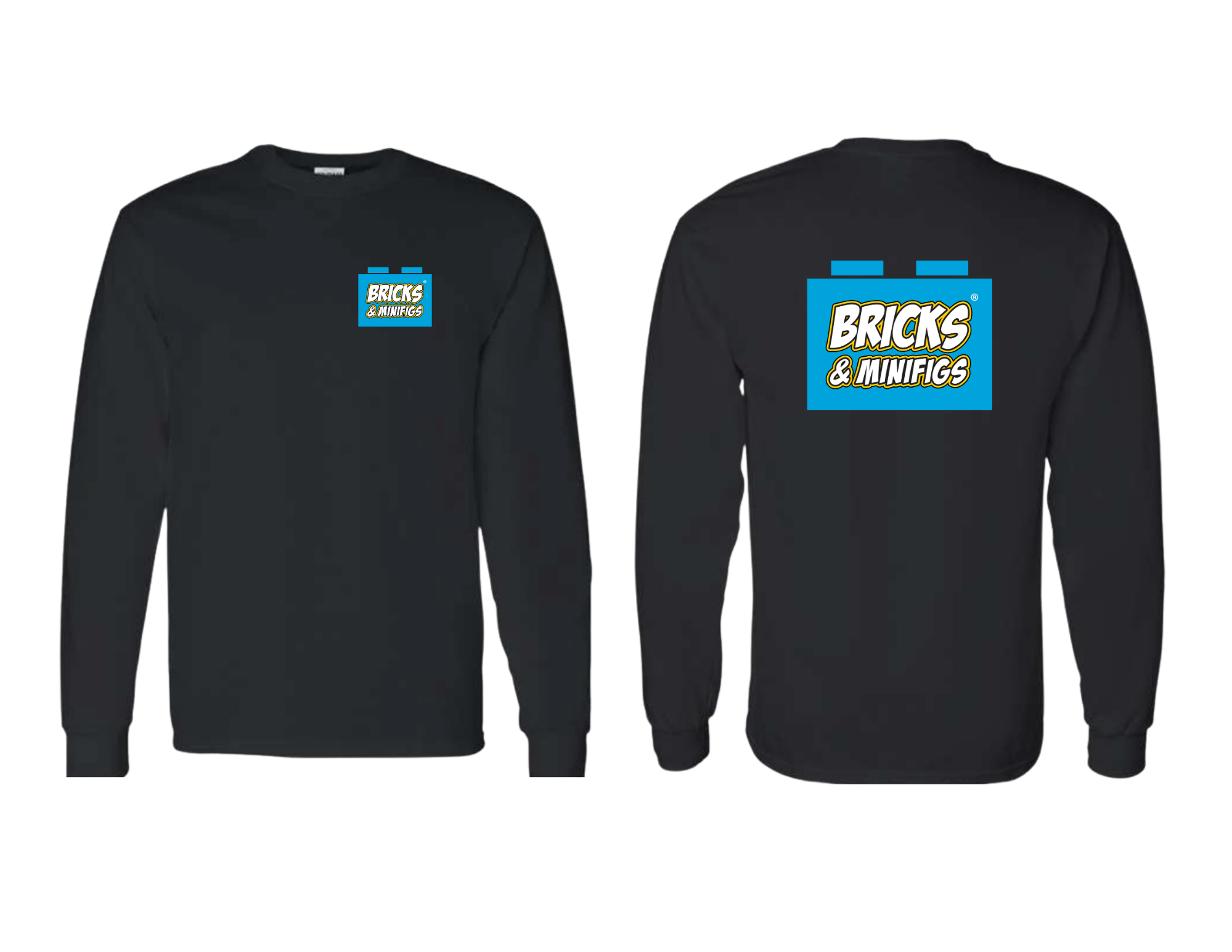 Long Sleeve Shirts - Black - No Store Customization