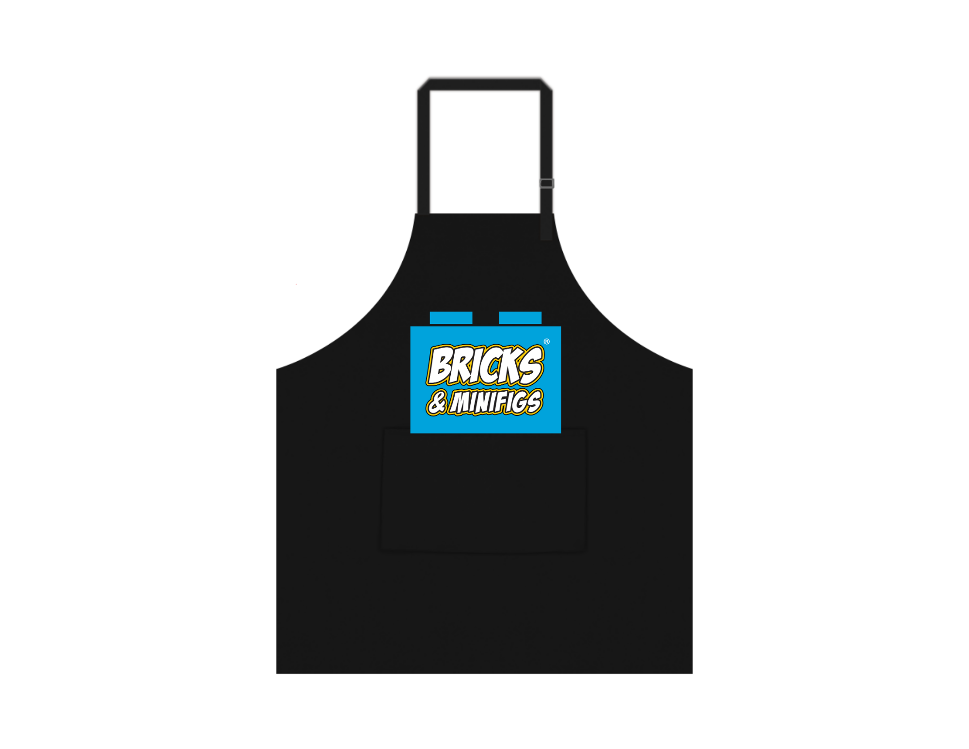 Aprons - Black - Embroidered Full Color