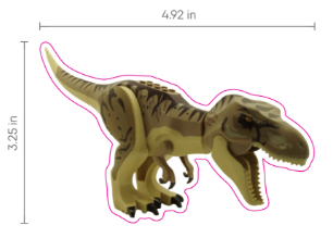 4" LEGO Decals - Pack of 100 - Assorted Mix