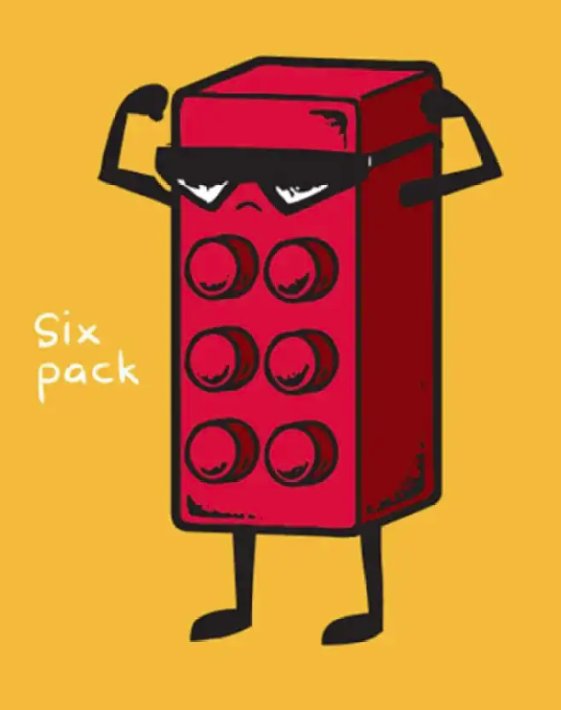 4" LEGO Decals - Pack of 100 - Assorted Mix